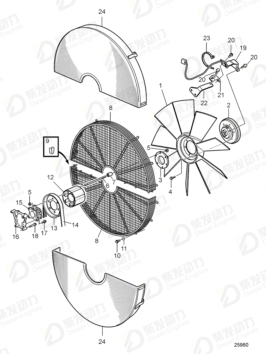 VOLVO Spacer sleeve 842930 Drawing